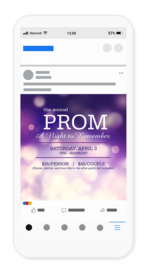 Facebook Post template